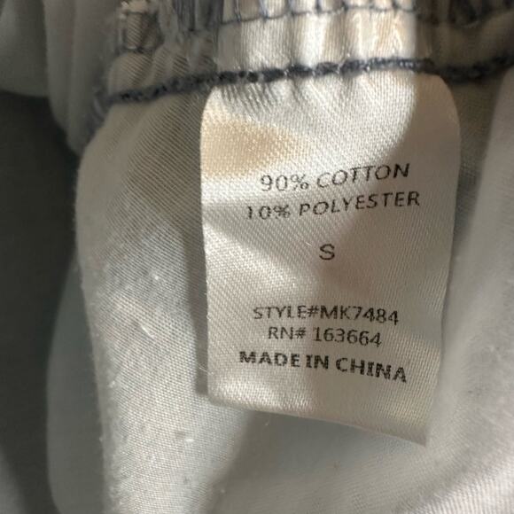 Mazik puffy arm Denim Blouse Small - Picture 5 of 5